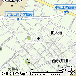 愛知県刈谷市小垣江町北大道127周辺の地図