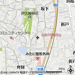 愛知県知多郡東浦町生路門田42周辺の地図