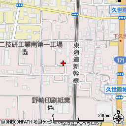 京都府京都市南区久世殿城町134周辺の地図