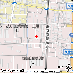 京都府京都市南区久世殿城町133周辺の地図