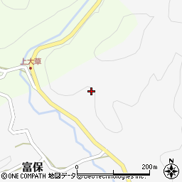愛知県新城市富保上大草周辺の地図