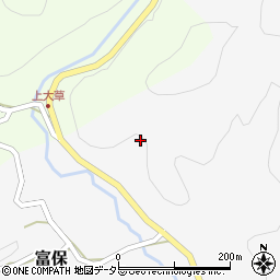 愛知県新城市富保（上大草）周辺の地図