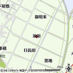 愛知県安城市高木町油田周辺の地図