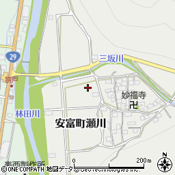 兵庫県姫路市安富町瀬川764周辺の地図