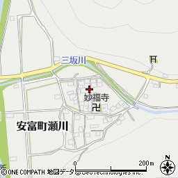 兵庫県姫路市安富町瀬川414周辺の地図