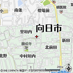 京都府向日市寺戸町里垣内27-7周辺の地図