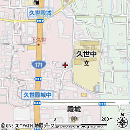 京都府京都市南区久世殿城町465周辺の地図