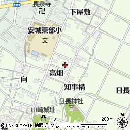 愛知県安城市高木町高畑40周辺の地図