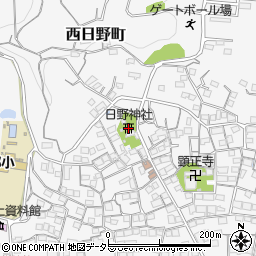 日野神社周辺の地図