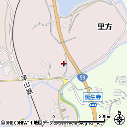 岡山県久米郡久米南町里方743周辺の地図