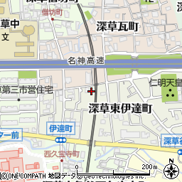 京都府京都市伏見区深草東伊達町62-1周辺の地図