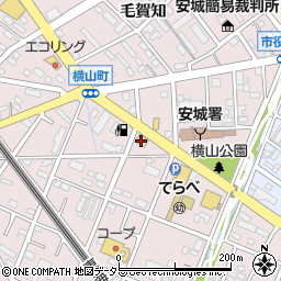 楽市楽座安城店周辺の地図