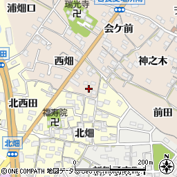 愛知県知多市日長西畑79-1周辺の地図