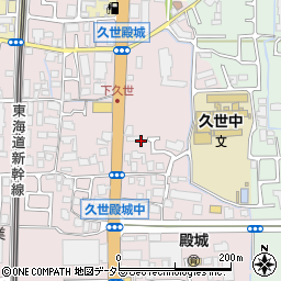 京都府京都市南区久世殿城町459周辺の地図
