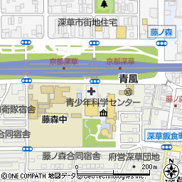 京エコロジーセンター周辺の地図