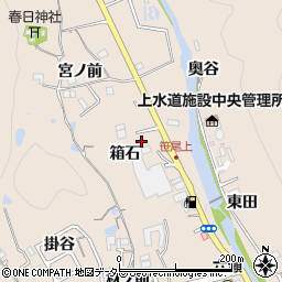 兵庫県猪名川町（川辺郡）笹尾（箱石）周辺の地図