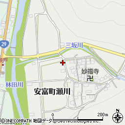 兵庫県姫路市安富町瀬川763周辺の地図