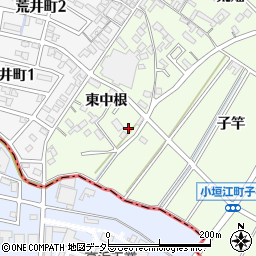 愛知県刈谷市小垣江町東中根23周辺の地図