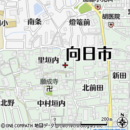 京都府向日市寺戸町里垣内27周辺の地図