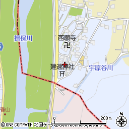 兵庫県宍粟市山崎町下宇原72周辺の地図