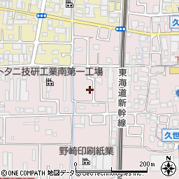 京都府京都市南区久世殿城町132周辺の地図