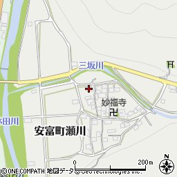 兵庫県姫路市安富町瀬川398周辺の地図
