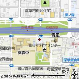 京都府京都市伏見区深草池ノ内町13周辺の地図