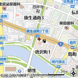 岡崎第一ホテル　イースト館周辺の地図