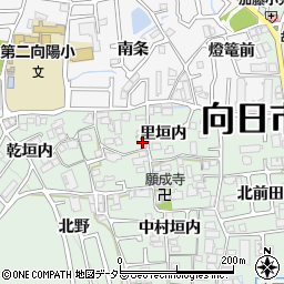 京都府向日市寺戸町里垣内11周辺の地図