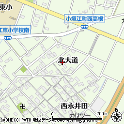 愛知県刈谷市小垣江町北大道66周辺の地図