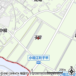 愛知県刈谷市小垣江町子竿周辺の地図