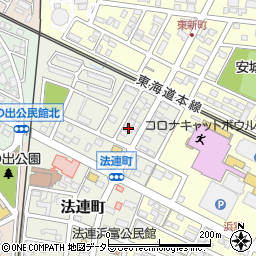 愛知県安城市法連町15-14周辺の地図