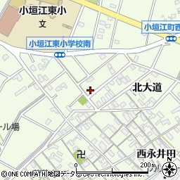 愛知県刈谷市小垣江町北大道124周辺の地図