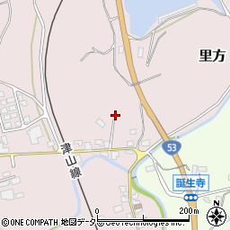 岡山県久米郡久米南町里方676周辺の地図