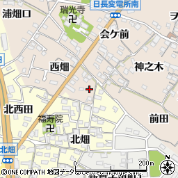 愛知県知多市日長西畑74周辺の地図