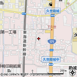 京都府京都市南区久世殿城町154周辺の地図
