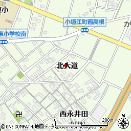 愛知県刈谷市小垣江町北大道65周辺の地図