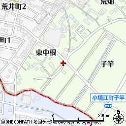 愛知県刈谷市小垣江町東中根22周辺の地図