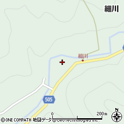 愛知県新城市細川大沢周辺の地図