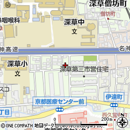京都府京都市伏見区深草西伊達町88-8周辺の地図