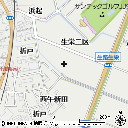 愛知県知多郡東浦町生路周辺の地図