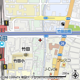 洛和グループホーム伏見竹田周辺の地図