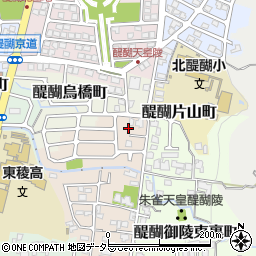 京都府京都市伏見区醍醐御陵西裏町38周辺の地図