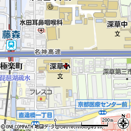 京都府京都市伏見区深草西伊達町82周辺の地図