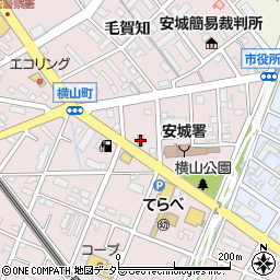 マクドナルド安城店周辺の地図