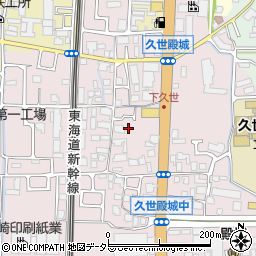 京都府京都市南区久世殿城町153周辺の地図