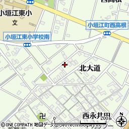 愛知県刈谷市小垣江町北大道133周辺の地図