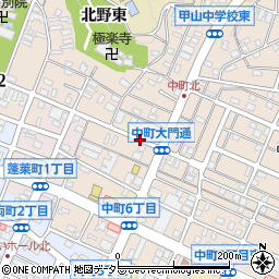 愛知県岡崎市中町大門通周辺の地図
