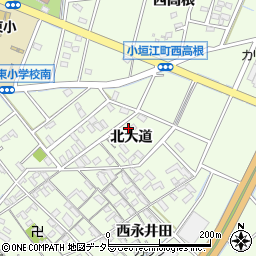愛知県刈谷市小垣江町北大道64周辺の地図