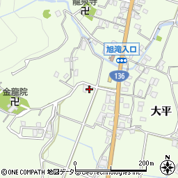 静岡県伊豆市大平周辺の地図